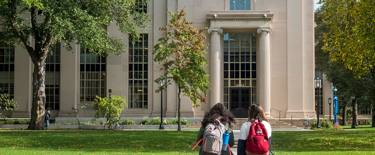 students on campus